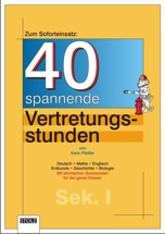 Cover: 40 spannende Vertretungsstunden SEK